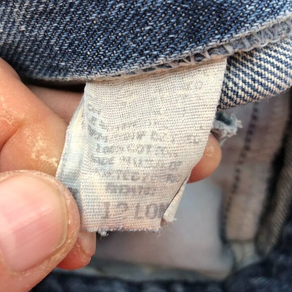 Vintage Womens Jeans Size 12 Long Straight Leg Pleated Front Blue Denim Casual - Picture 8 of 11